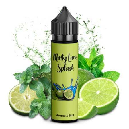 Vip Vape Liquids - Minty Lime Splash - 5ml Aroma in 60ml Flasche