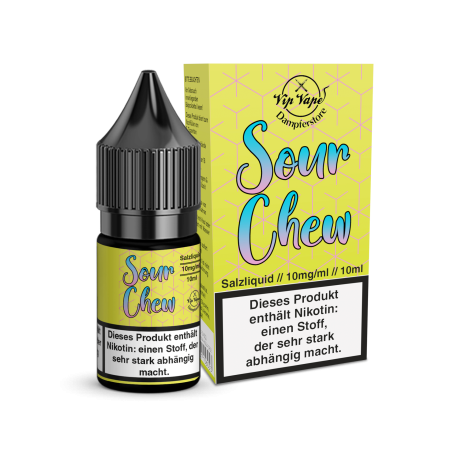 Vip Vape Liquids - Sour Chew - Nikotinsalz Liquid – 10mg