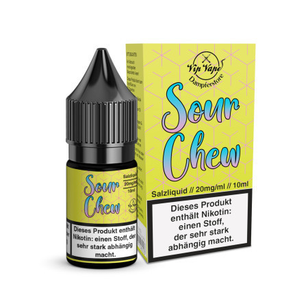 Vip Vape Liquids - Sour Chew - Nikotinsalz Liquid – 20mg