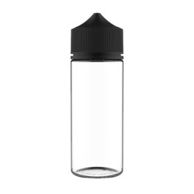 Chubby Gorilla - 120ML Unicorn Flasche - Klare Flasche / Schwarzer Deckel - V3