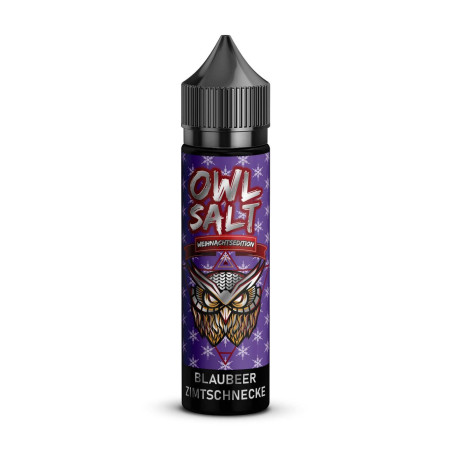 OWL Salt Longfill Blaubeer Zimtschnecke Aroma Weihnachtsedition Aroma 10ml in 60ml Flasche