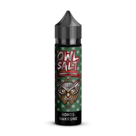 OWL Salt Longfill Kokosmakrone Aroma Weihnachtsedition 10ml in 60ml Flasche