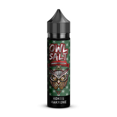 OWL Salt Longfill Kokosmakrone Aroma Weihnachtsedition 10ml in 60ml Flasche