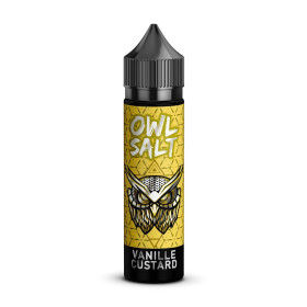 OWL Salt Longfill Vanille Custard Aroma 10ml in 60ml Flasche