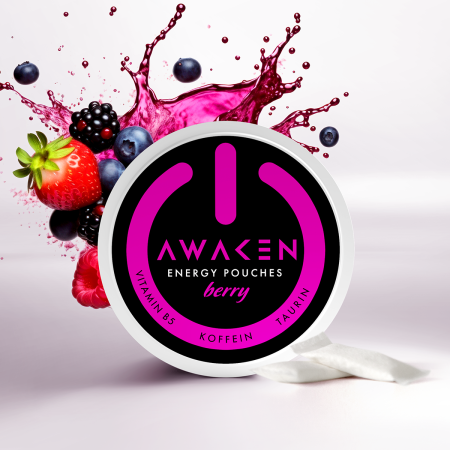 Awaken energy pouches- Berry 50mg