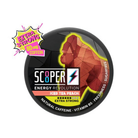 Scooper energy pouches- Iced Tea Peach 80mg