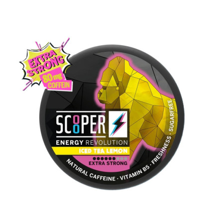Scooper energy pouches- Iced Tea Lemon 80mg