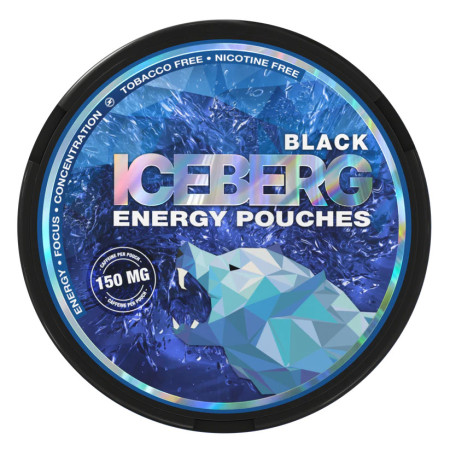 Iceberg energy pouches - Black 150mg