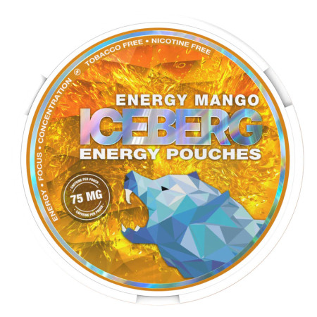 Iceberg energy pouches - Energy Mango 75mg