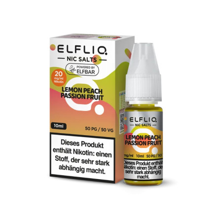 ELFLIQ - Lemon Peach Passion Fruit - Nikotinsalz Liquid 20mg