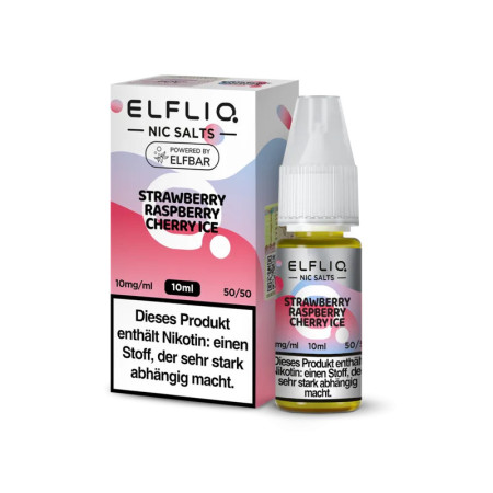 ELFLIQ - Strawberry Raspberry Cherry Ice - Nikotinsalz Liquid 10mg