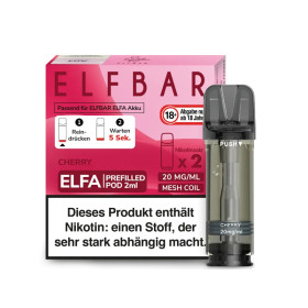 Elfbar Elfa Pod - Cherry - Nikotinsalz Liquid 20mg (2 Stück pro Packung)