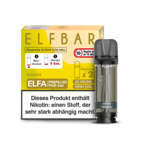 Elfbar Elfa Pod - Mango - Nikotinsalz Liquid 20mg (2 Stück pro Packung)