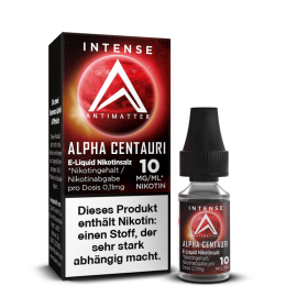 Antimatter Intense Nikotinsalz - Alpha Centauri - 10mg 10ml Liquid