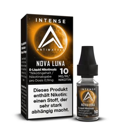 Antimatter Intense Nikotinsalz - Nova Luna - 10mg 10ml Liquid