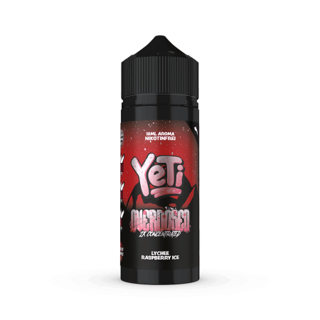 Yeti Longfill - Lychee Raspberry Ice - Overdosed 10ml Aroma in 120ml Flasche