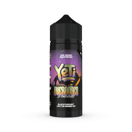 Yeti Longfill - Blackcurrant Cactus Mango Ice - Overdosed 10ml Aroma in 120ml Flasche