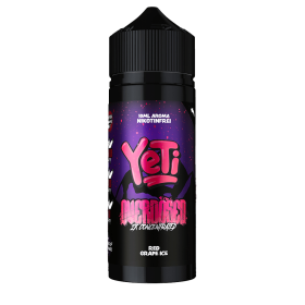 Yeti Longfill - Red Grape Ice - Overdosed 10ml Aroma in 120ml Flasche