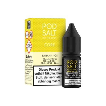 Pod Salt Core - Nikotinsalz Liquid - Banana Ice - 20mg