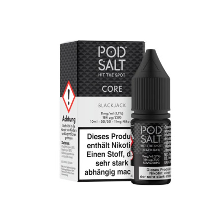Pod Salt Core - Nikotinsalz Liquid - Blackjack - 11mg