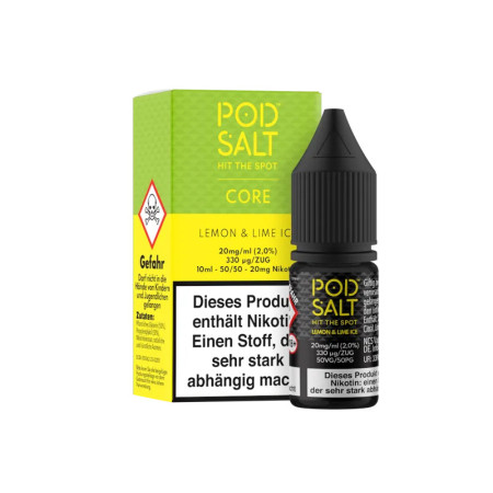 Pod Salt Core - Nikotinsalz Liquid - lemon & Lime Ice - 20mg
