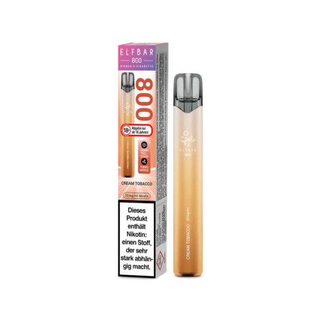 Elfbar 800 Einweg E-Zigarette - Cream Tobacco