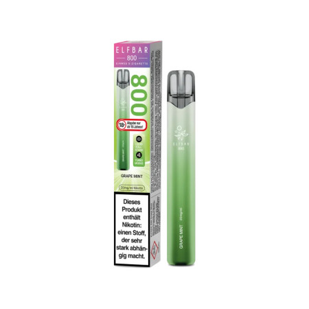Elfbar 800 Einweg E-Zigarette - Grape Mint