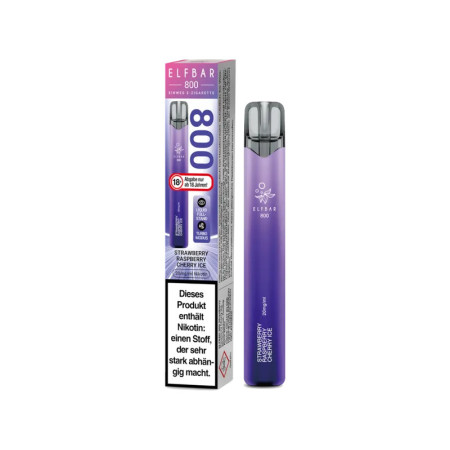 Elfbar 800 Einweg E-Zigarette - Strawberry Raspberry Cherry Ice